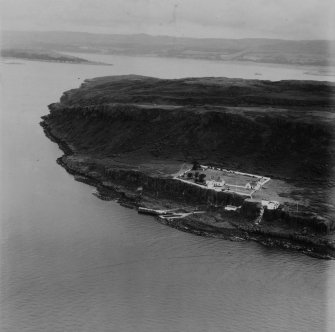 Cumbrae Lighthouse, Little Cumbrae Island.  Oblique aerial photograph taken facing north-east.  This image has been produced from a print.