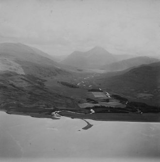 Glen Forsa and Beinn Talaidh, Mull.  Oblique aerial photograph taken facing south-east.  This image has been produced from a print.