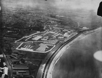 Highland Agricultural Show, Aberdeen.  Oblique aerial photograph taken facing north-west.  This image has been produced from a print.