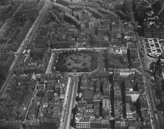 Edinburgh, general view, showing St Andrew Square and Queen Street.  Oblique aerial photograph taken facing east.  This image has been produced from a marked print.