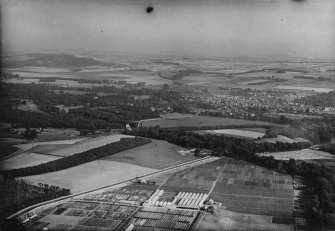 Dobbie and Co. Melville Nurseries, Gilmerton Road, Edinburgh.  Oblique aerial photograph taken facing east.  This image has been produced from a print.