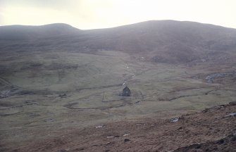 General view looking S to Chapel House and cultivation remains, from McPhee's Hill.