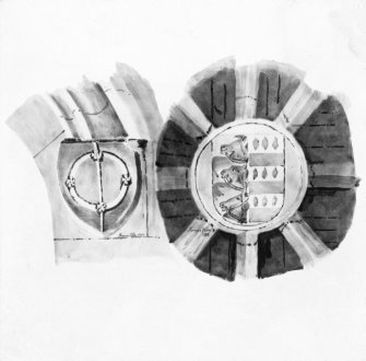 Photographic copy of drawing of Stirling Arms.