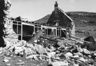 View of chapel house  (collapsed) from S.