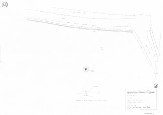 RCAHMS survey drawing; Plan, elevation and section of Johnston, The Ringing Stone