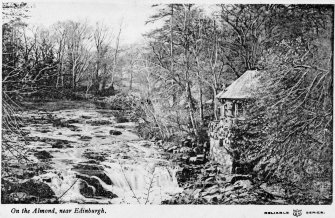 Craigiehall, grotto
View from River Almond (postcard)
Entitled: 'On the Almond near Edinburgh'