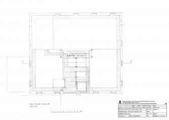 Water-Wheel House: Upper floor plan showing lade