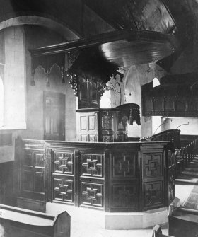 Interior. View of pulpit.