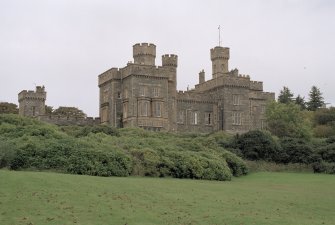 General view of Lews Castle, Stornoway, taken from the south.