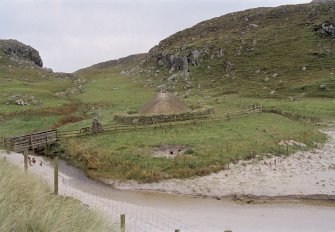 General view of the experimental archaeolgy site taken from the south.