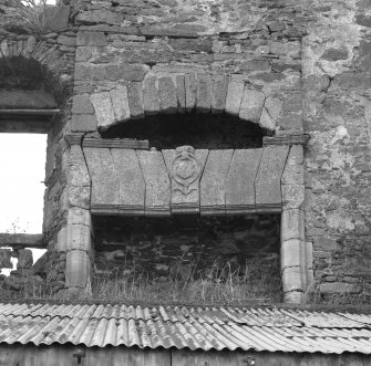 Detail of first floor hall fireplace