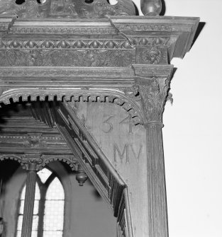 Forbes Loft, carving, detail