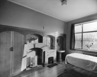 View of private room/ward thought to be at St Raphael's Hospital, Blackford Avenue, Edinburgh.