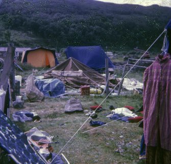 The Scottish Institute of Maritime Archaeology was working on a tight budget, and in July 1974 was based in tents at Craignure on Mull. This was a mistake. One stormy night the camp was quite literally blown away.