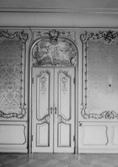 Interior.
W wing, principal floor, drawing room, detail of doorway.