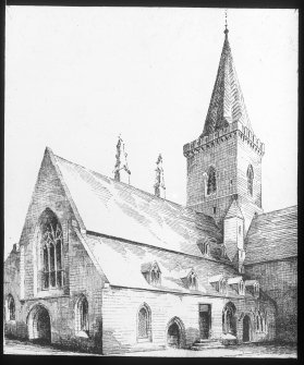 Perth, St John's Place, St John's Church.
Photographic copy of drawing showing general view.