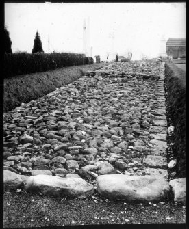 View of wall base, New Kirkpatrick Cemetary.