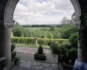 View of landscape to S from S Loggia