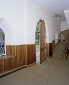 Interior. View of entrance from South West.
