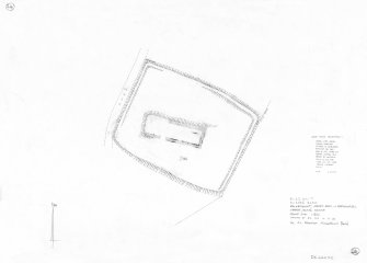 400 dpi scan of DC44422 RCAHMS plan of church and burial ground