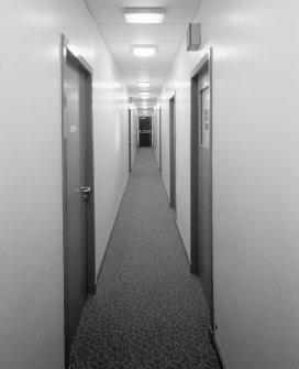 Interior view of 1935 Barrack Block showing first floor corridor.