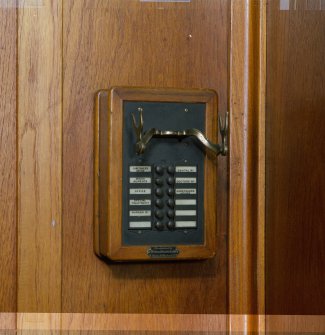 Interior. 1st floor. Gymnasium. Original telephone. Detail