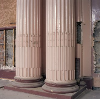 Interior. Ground floor, ballroom, detail of column bases