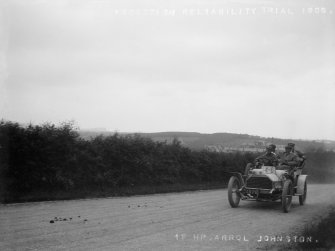 Scottish Reliability Run, 18 hp Arrol Johnston motor car, from Mr Monrgomerie's family album. Mr Kenneth Montgomerie's  grandfather (John Cunninghame Montgomery) was a car enthusiast.