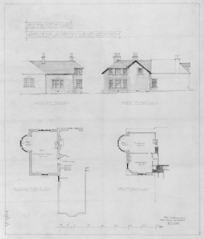 Amended plan, ground and 1st floor plans, north and west elevations
Additions and improvements for A E Preistly