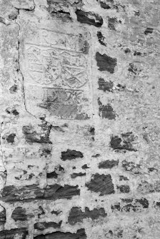 Detail of coat of arms originally from Coshogle Tower.