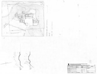 Survey drawing; plan and sections of Wamphray Place.