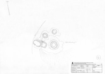 Survey drawing; Plan of Calf Knowe ring-enclosures and huts.