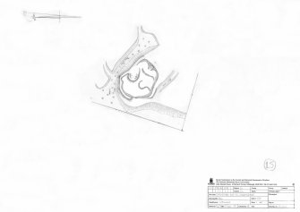 Survey drawing; Plan of Dinwoodie Mains settlement.