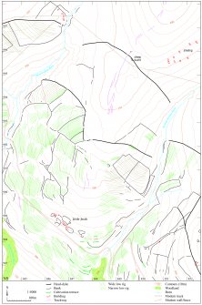 Map of Liittle Jerah farm. Fig 45 in "Well shelterd & watered" Menstrie Glen, a farming landscape near Stirling.