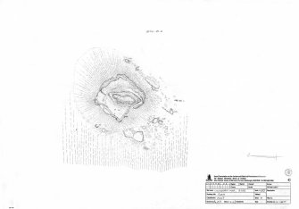RCAHMS survey drawing; plan of fort at Corragan Mor.