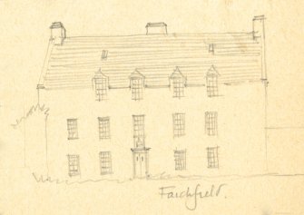 Drawing of Faichfield House. Detail taken from drawing of buildings in the parish of Longside.