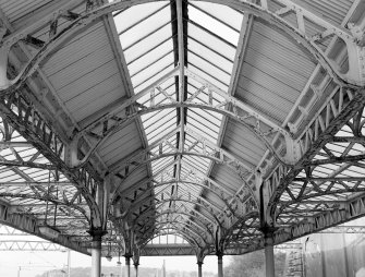 Interior.
Detail of underside of canopy and fabricated steel framework.