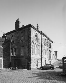 View from W of old station.