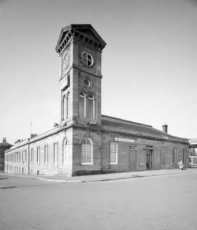 View from SE of new station buildings and tower.