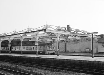 View from N of old station at platform level.