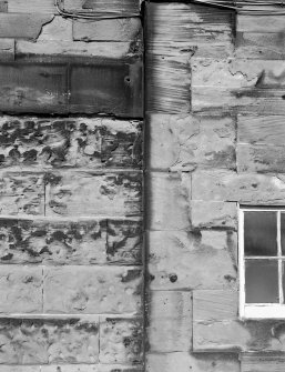 Detail of stonework at old station.