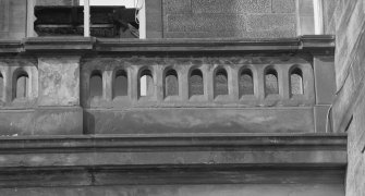 Detail of balcony to west of south front