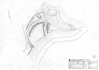 Survey drawing; Plan of Barntalloch Castle (Staplegordon) motte and bailey.
