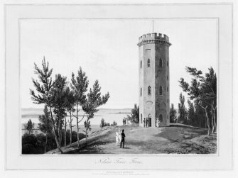 Photographic copy of aquatint showing general view.