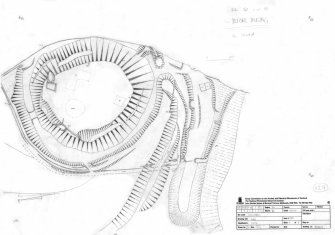 Survey drawing; Plan of Lochmaben motte.