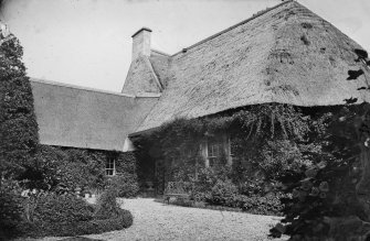 View of a Barony House, Lasswade. Photograph taken before 1865, when alterations were made to the property. Sir Walter Scott lived here from 1797 to 1804.