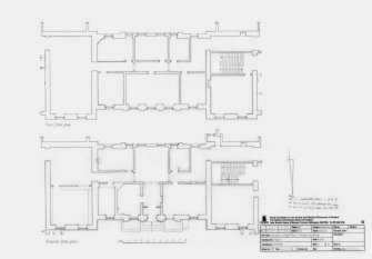 Harlaw Academy: Ground and First floor plans