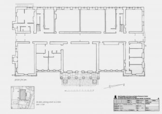 Banff Academy: Ground floor plan (1:100) and Site plan (1:1250)