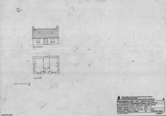 RCAHMS survey drawing: estate cottage at Harris, Rum.