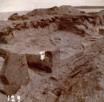 Photograph of a cist at Sinclair Bay